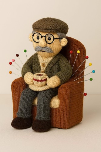 Pin cushion grandad armchair - pin,