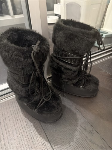 Moon boots black - moon, fur