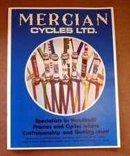 1970's MERCIAN CYCLES vintage bicycle CATALOG reprint