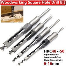 Mortising Chisel Drill Bit Square Hole Saw Auger Mortice Woodworking Tools Bits