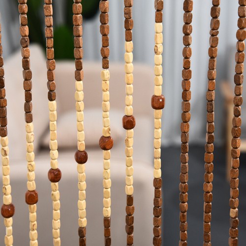 Natural wooden beaded string - beaded,