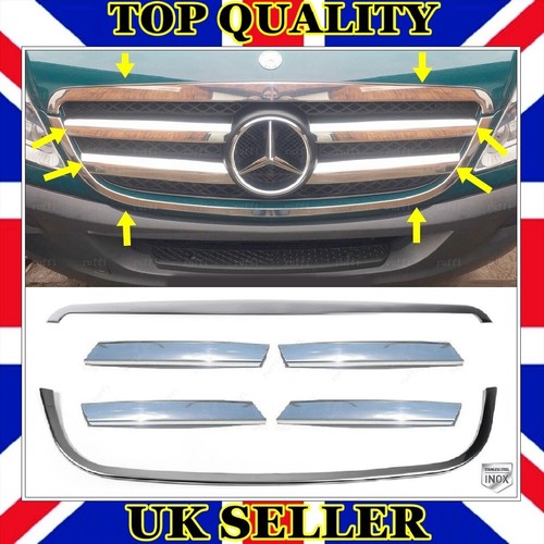 Chrome front grill - 6, pcs