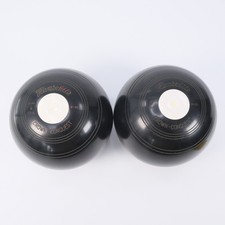 Henselite Crown Conquest Bowls Size 2-10 Bias 2 Pair Used Black