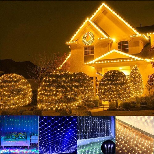 Net mesh lights curtain fairy - mesh,