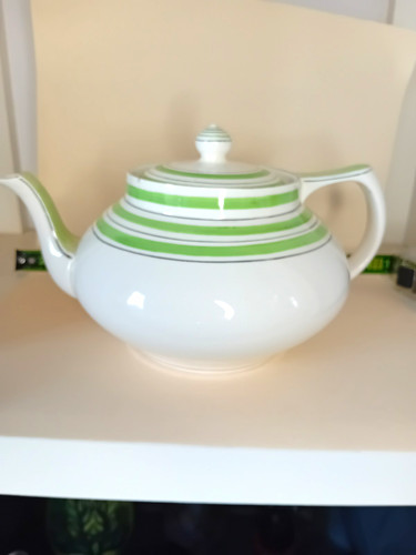 Crown ducal striped white - white, &