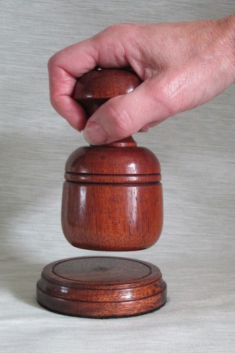 Large palm gavel - and, block