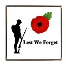 Lest We Forget Poppy Soldier