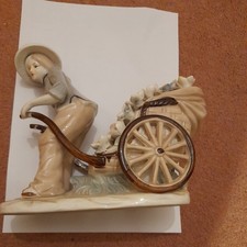 Vintage Oriental Flower Girl