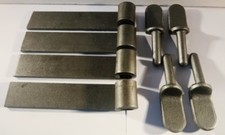 Pack of 4 6" Weld Hinge and 12 mm Weld on Gudgeon Trailer Hinge Set