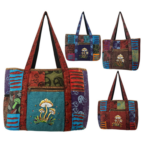 Boho mushroom shoulder bag - boho,