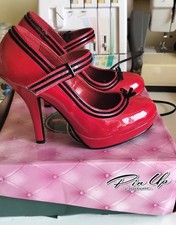 red patent shoes by pin up