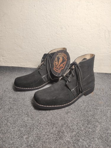 Men black leather brogan - men’s,
