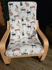 Ikea Poang Kids Chair Cover, slipcover, replacement cover, cushion, washable