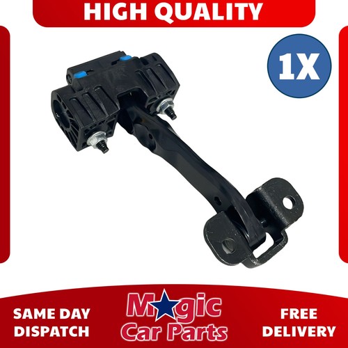 Front door hinge check strap - front,