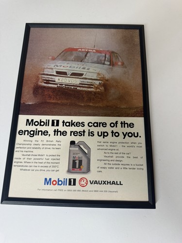 Framed original 1995 vauxhall - framed,