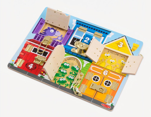 Melissa doug wooden latches - doug,