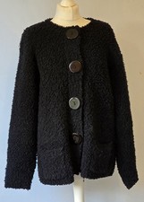 Black Boucle Jacket with Large