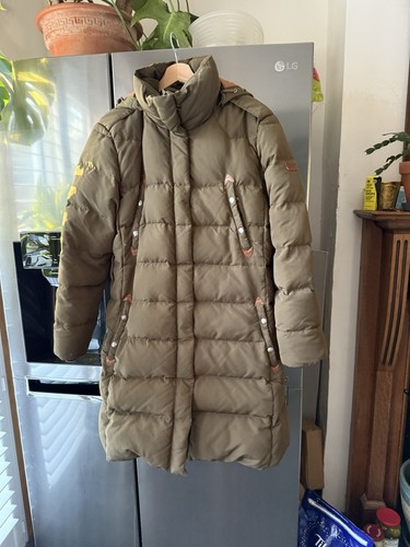 Ladies puffer coat green by - ladies,
