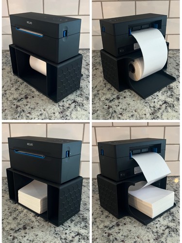 Label holder for rolls and - -,
