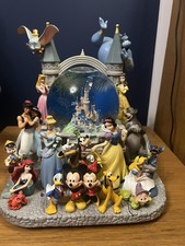 Disneyland Paris Musical Snow Globe Princess  Characters Damaged Read Desc