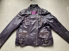 Women’s Real Leather Biker