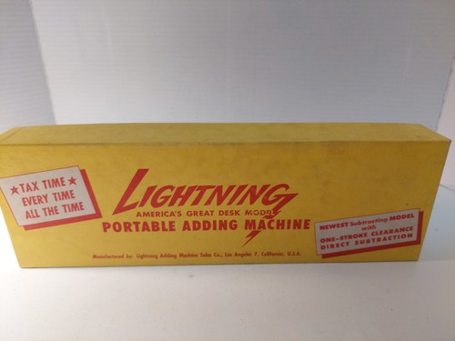 Vtg lightning portable adding - vtg,