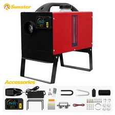 Sunster Diesel Heater 8KW 12V 24V & 230V AC Bluetooth Parking Heater Ventilation