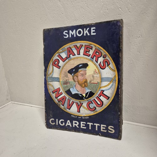 Original enamel sign players - sign,