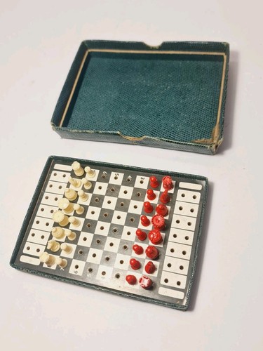 Vintage pocket travel chess - vintage,
