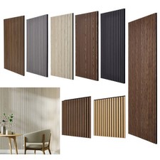 3D Slat Acoustic Panel Wood Veneer Decorative Wall Panelling 2400/1200/600mm