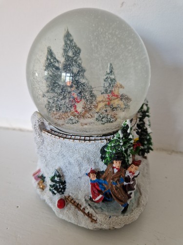 Musical snow globe playing - musical,