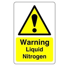 Warning Liquid Nitrogen sign -