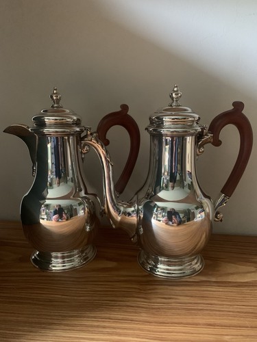 Solid silver coffee pot - pot, and