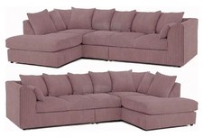 XL JUMBO CORD CORNER SOFA SET