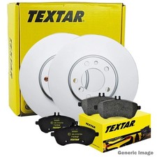 TEXTAR Rear Brake Discs & Brake Pads Set Fits Audi A3 Q3 TT Seat Skoda Kodiaq VW