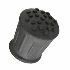 Heavy Duty Rubber Ferrules for Walking Stick Cane Crutch 25mm (1") Black