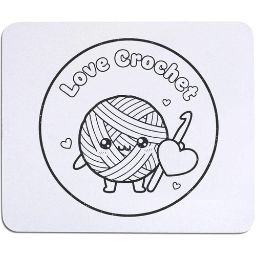 Love crochet mouse - 'love,