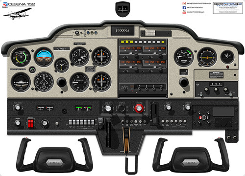 Cessna 152 cockpit - 152, poster
