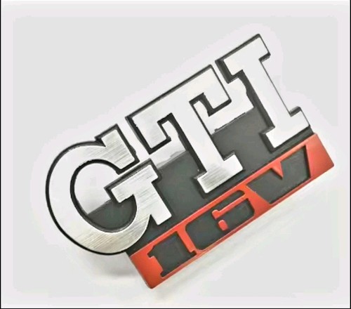 Gti grille badge emblem 16v - badge,