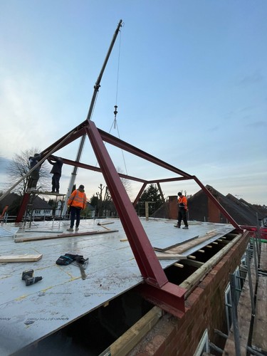 Bespoke cranked steel lintels - bespoke,