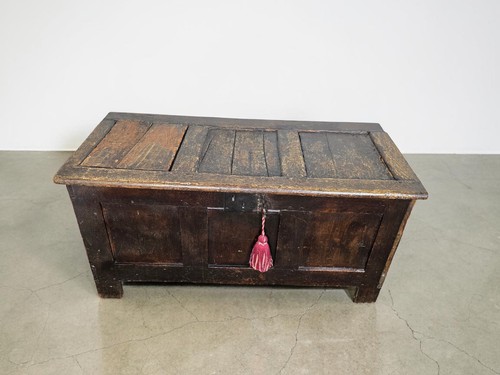 Antique georgian oak coffer - georgian,