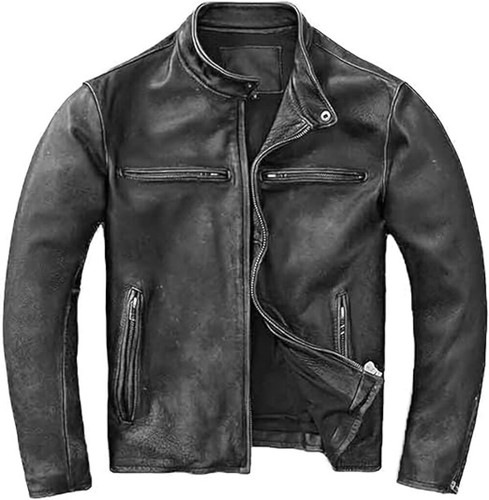 Mens distressed real leather - mens,