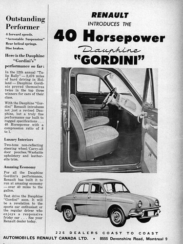 1960 renault dauphine gordini - 1960,