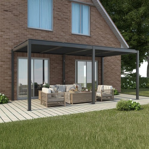 Charcoal veranda pergola - charcoal,