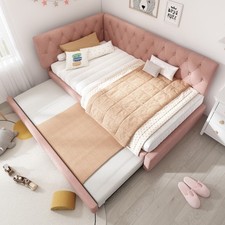 Pink Upholstered Bed Daybed