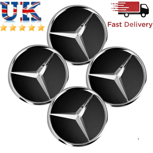 Black mercedes benz alloy - 4x,