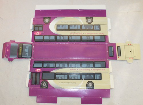 Card folding bus model - folding,