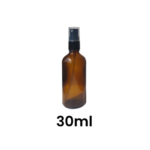Amber glass fine mist - glass, atomiser