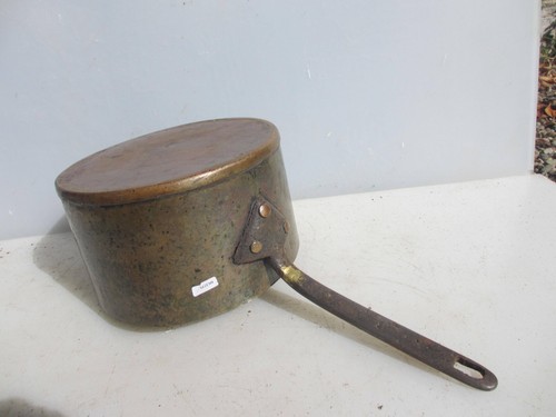 Large antique copper sauce - large,