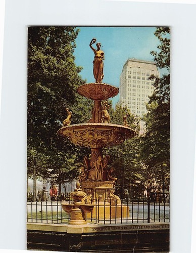 Postcard fountain hebe - of,